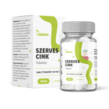  Netamin szerves cink 20mg tabletta 60 db vitamin és táplálékkiegészítő
