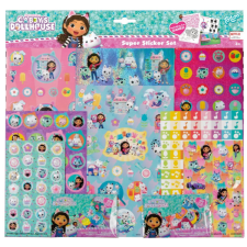 NETFLIX Gabi babaháza Cats Super matrica szett játékkal matrica