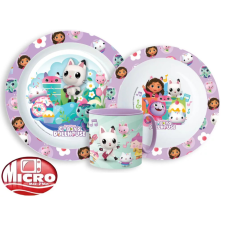 NETFLIX Gabi babaháza étkészlet, micro műanyag szett 265 ml-es bögrével babaétkészlet
