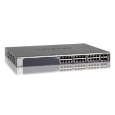 Netgear ProSAFE XS728T Smart 10GbE Switch - Ezüst/Fekete hub és switch