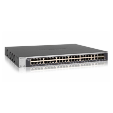Netgear ProSAFE XS748T Smart 10GbE Switch - Ezüst/Fekete hub és switch