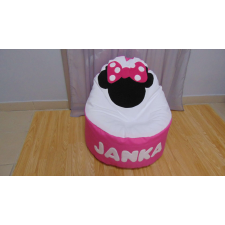  Neves babzsákfotel-Minnie#rózsaszín bútor