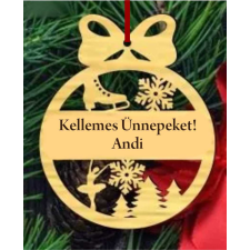  Neves karácsonyfadísz dekorációs kellék