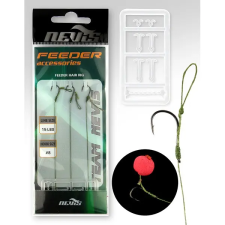 Nevis Feeder fonott előke 12-es horog, forgóval 3db/cs horog