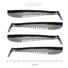 Nevis Impulse Shad 10cm 4db/cs (fekete-ezüst) csali