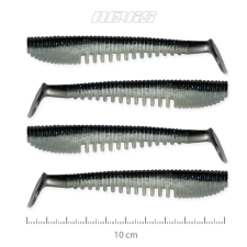Nevis Impulse Shad 10cm 4db/cs Fekete-Ezüst horgászkiegészítő