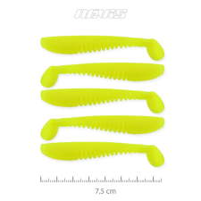 Nevis Impulse Shad 7.5cm 5db/cs Citromsárga horgászkiegészítő