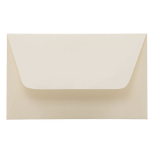 Névjegyboríték színes KASKAD enyvezett 70x105mm 12 vanilia 50 db/csomag boríték