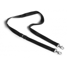 Névkitűző textilszalag Durable 88 cm karabinerrel fekete névkitűző