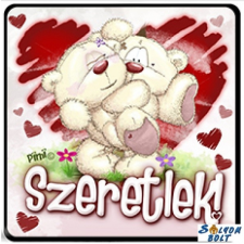 Nevlini Szerelmes hűtőmágnes, macik, szeretlek hűtőmágnes