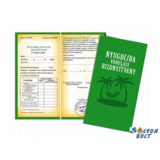 Nevlini Vicces bizonyítvány, Nyugdíjba vonulásra ajándéktárgy