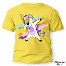Nevlini vicces póló több színben, táncoló unikornis ajándéktárgy