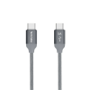 Nevox USB-C apa - USB 2.0-C apa Adat- és töltőkábel 2m - Ezüst (1654)