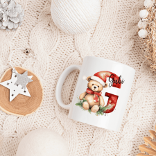 Névre szóló bögre karácsonyi macis 3dl bögrék, csészék