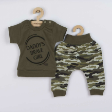 NEW BABY 2-részes baba együttes New Baby Army girl