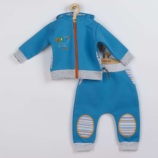 NEW BABY 2-részes baba együttes New Baby Puppik 2 türkiz, vel. 56 (0-3 h)