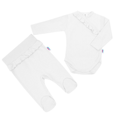 NEW BABY 2-részes baba együttes New Baby Stripes fehér babaruha szett