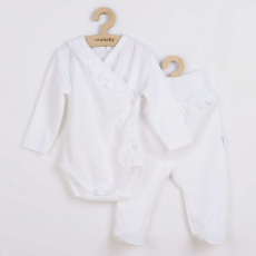 NEW BABY 2-részes baba együttes New Baby Stripes fehér