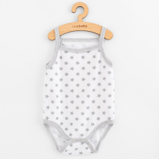 NEW BABY Baba body ujj nélküli New Baby Classic II szürke csillagokat lány kombidressz, body