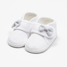 NEW BABY Baba cipők masnival New Baby fehér 0-3 h gyerek cipő