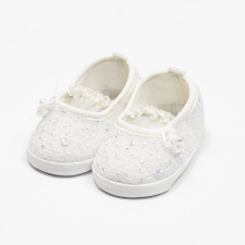 NEW BABY Baba csipke balettcipők New Baby bézs 12-18 h gyerek cipő