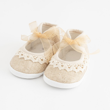 NEW BABY Baba csipke cipő New Baby barna 12-18 h gyerek cipő