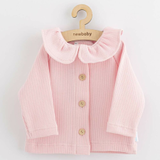 NEW BABY Baba kabátka gombokkal New Baby Luxury clothing Laura rózsaszín babakabát, overál, bundazsák