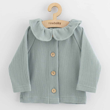 NEW BABY Baba kabátka gombokkal New Baby Luxury clothing Laura szürke babakabát, overál, bundazsák