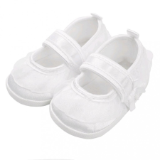NEW BABY Baba kislányos cipő New Baby szatén fehér 3-6 h gyerek cipő
