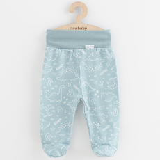 NEW BABY Baba lábfejes nadrág New Baby Classic II dinó menta