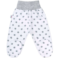 NEW BABY Baba lábfejes nadrág New Baby Classic II szürke csillagokkal 9-12 hó (80 cm) gyerek nadrág