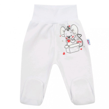 NEW BABY Baba lábfejes nadrág New Baby Mouse fehér babanadrág