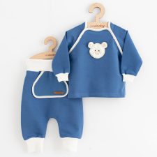 NEW BABY Baba melegítő nadrág és pulóver New Baby Sebastian kék - 56 (0-3 h) babaruha szett