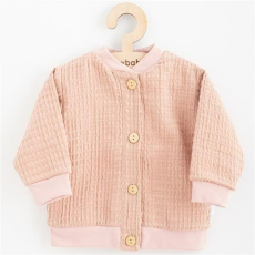 NEW BABY Baba muszlin kabátka New Baby Comfort clothes rózsaszín