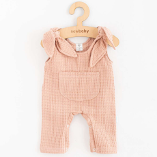 NEW BABY Baba muszlin kantáros nadrág New Baby Comfort clothes rószasín