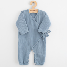 NEW BABY Baba muszlin kezeslábas New Baby blue rugdalózó