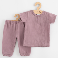 NEW BABY Baba muszlin szett póló és nadrág New Baby lavender