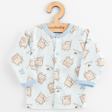 NEW BABY Baba pamut kabátka New Baby Biscuits kék