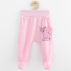 NEW BABY Baba pamut lábfejes nadrág New Baby Happy Elephant pink