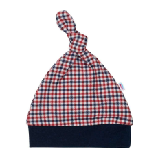 NEW BABY Baba pamut sapka New Baby Checkered 62 (3-6 h)