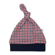 NEW BABY Baba pamut sapka New Baby Checkered, vel. 86 (12-18 h)