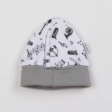 NEW BABY Baba pamut sapka New Baby Music, vel. 62 (3-6 h)