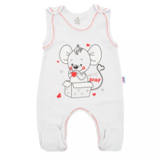 NEW BABY Baba rugdalózó New Baby Mouse fehér babanadrág