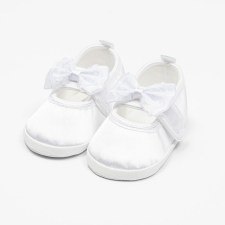 NEW BABY Baba szatén balettcipők New Baby fehér 6-12 h gyerek cipő