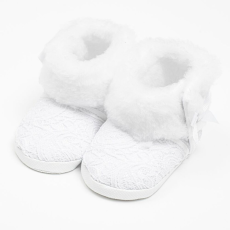 NEW BABY Baba téli csipke csizma New Baby 0-3 h fehér