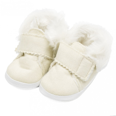 NEW BABY Baba téli velúr cipő New Baby 0-3 h bézs