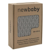 NEW BABY Bambusz kötött takaró New Baby mintával 100x80 cm grey