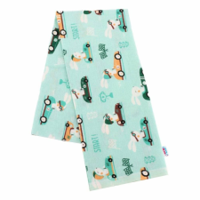 NEW BABY Flanel pelenka nyomtatott mintával New Baby zöld ready steady GO mosható pelenka