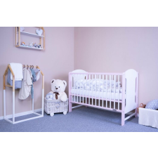 NEW BABY Gyerek kiságy New Baby ELSA standard fehér-rózsaszín kiságy, babaágy