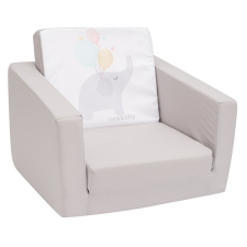 NEW BABY Gyermek kihajtható fotel New Baby Elephant szürke bútor